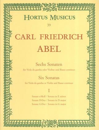 Carl Friedrich Abel: Sechs Sonaten I