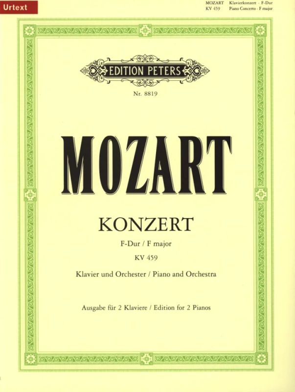 Wolfgang Amadeus Mozart - Konzert F-Dur Nr.19 KV459 für Klavier und Orchester