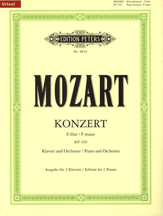 Wolfgang Amadeus Mozart: Konzert F-Dur Nr.19 KV459 für Klavier und Orchester