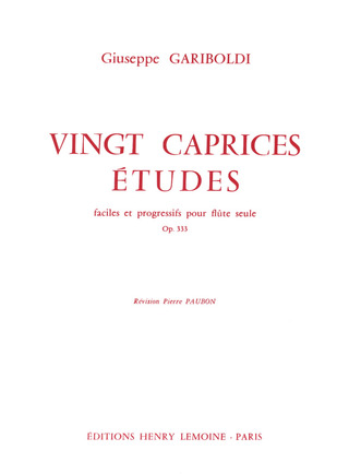 Giuseppe Gariboldi - Caprices Etudes(20) Op.333