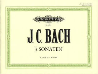 Johann Christian Bach - 3 Sonaten für Klavier zu 4 Händen