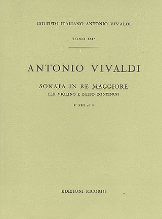 Antonio Vivaldi et al. - Sonata per Violino e BC in Re Rv 10
