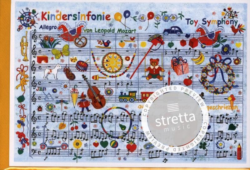 Doppelkarte Kindersinfonie (Mozart Leopold)