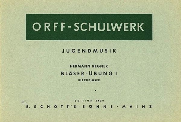 Hermann Regner - Bläser-Übung Band 1
