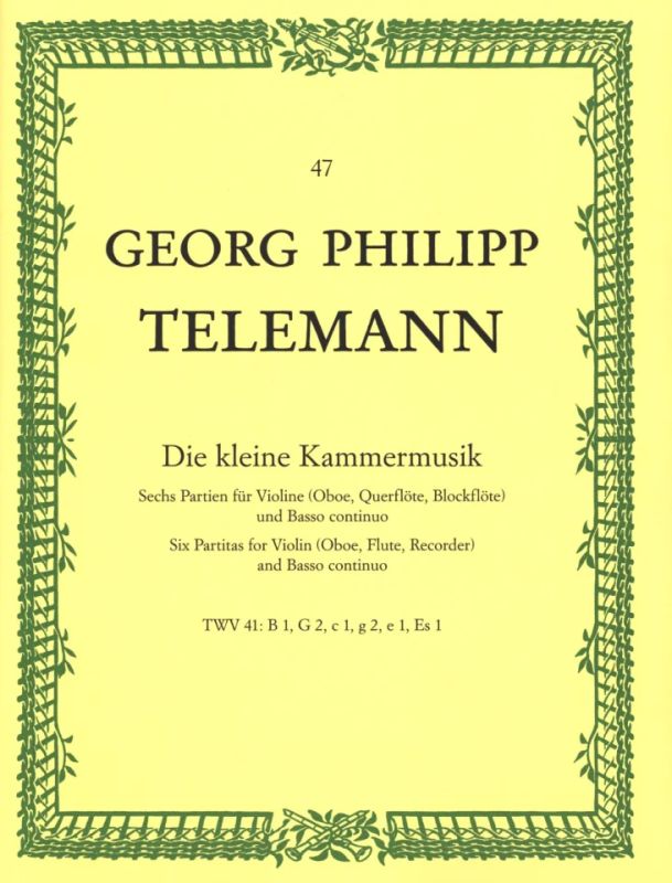 Georg Philipp Telemann - Die kleine Kammermusik