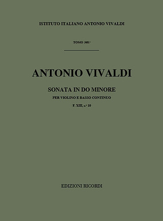 Antonio Vivaldi - Sonata in Do Min Rv 5 Per Violino e BC