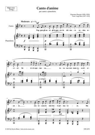 Giacomo Puccini - Canto d'anime
