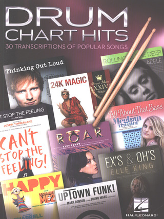 Drum Chart Hits - 30 Transcriptions Of Popular Songs