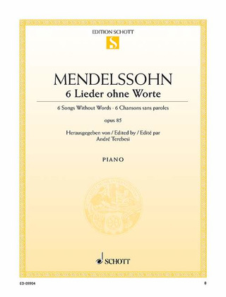 Felix Mendelssohn Bartholdy - 6 Songs Without Words