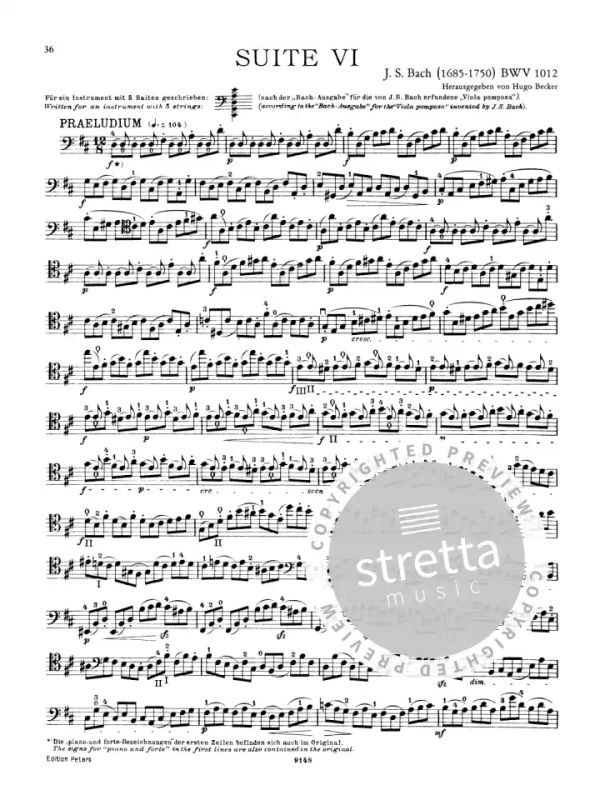 Johann Sebastian Bach - Cello Suites BWV 1007–1012