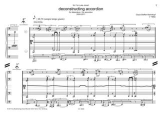 Claus-Steffen Mahnkopf - Deconstructing Accordion für Akkordeon