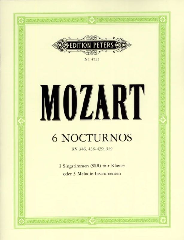 Wolfgang Amadeus Mozart - 6 Nocturnos