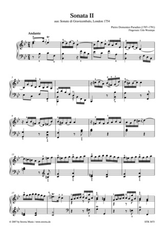 Pietro Domenico Paradies: Sonata II
