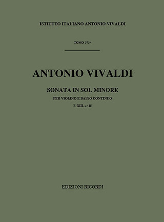 Antonio Vivaldi - Sonata in Sol Min Rv 26 Per Violino e BC