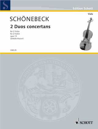 Carl Siegemund Schönebeck - 2 concertante duos