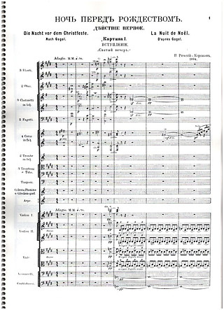 Nikolai Rimski-Korsakow - Die Nacht vor dem Christfest - Suite für Orchester (Großpartitur)