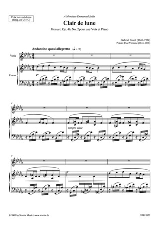 Gabriel Fauré - Clair de lune