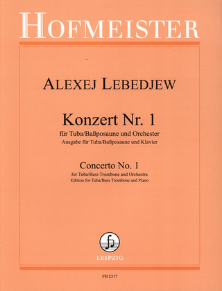 Lebedjew Alexej: Konzert Nr.1 für Tuba/Baßposaune und Orchester