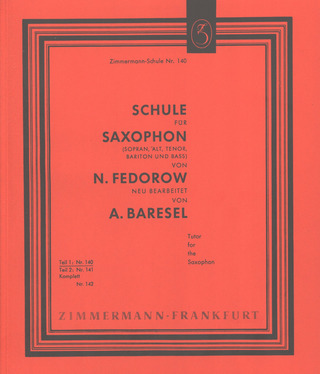 Nikolaj Fedorow: Tutor for the Saxophone