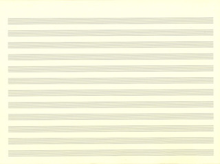 5 Bogen Notenpapier Bachformat Quer 32,5x24