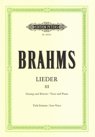 Johannes Brahms - Lieder 3 – tiefe Stimme