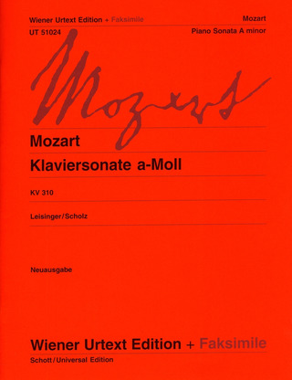 Wolfgang Amadeus Mozart - Sonate pour piano en la mineur KV 310