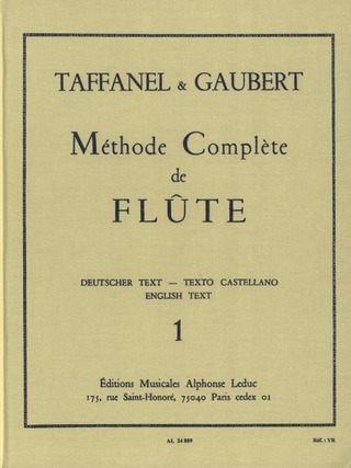 Paul Taffanel y otros.: Méthode Complète de Flûte 1