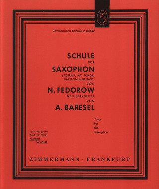 Nikolaj Fedorow et al.: Schule für Saxophon