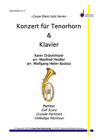 Draexlmeier Xaver - Konzertstueck Fuer Tenorhorn Und Blasorchester