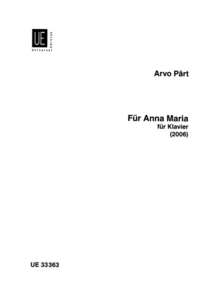 Arvo Pärt - Für Anna Maria