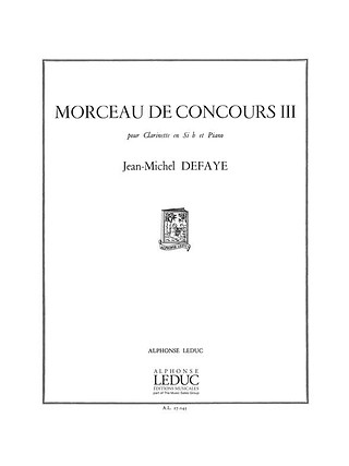 Jean-Michel Defaye - Morceau De Concours 3