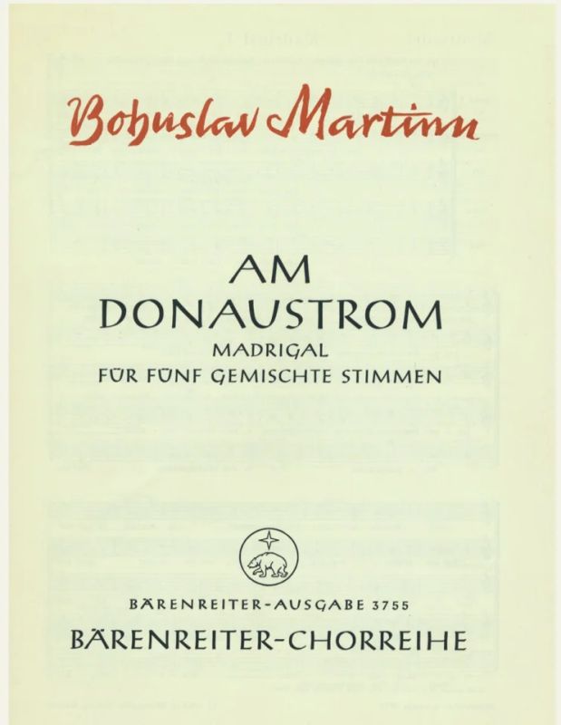 Bohuslav Martinů - Am Donaustrom