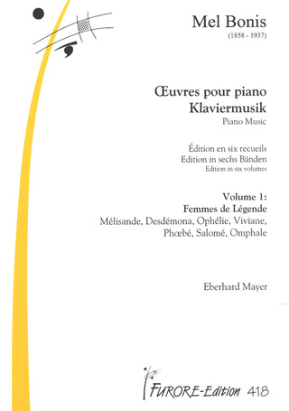 M. Bonis - Œuvre pour piano 1