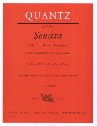 Johann Joachim Quantz - Sonate F-Dur op.3/6