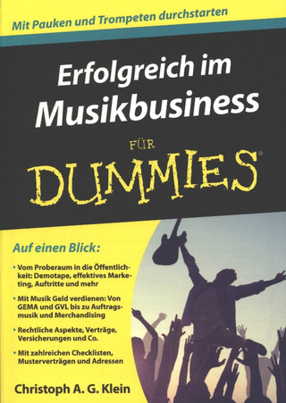 Christoph A. G. Klein - Erfolgreich im Musikbusiness für Dummies