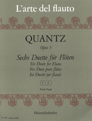Johann Joachim Quantz - Sechs Duette op. 5/1-3