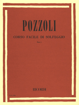 Ettore Pozzoli - Corso facile di solfeggio 1