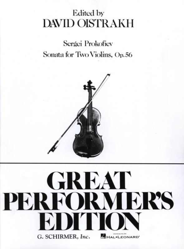 Sergei Prokofjew - Sonata op. 56 for Two violins