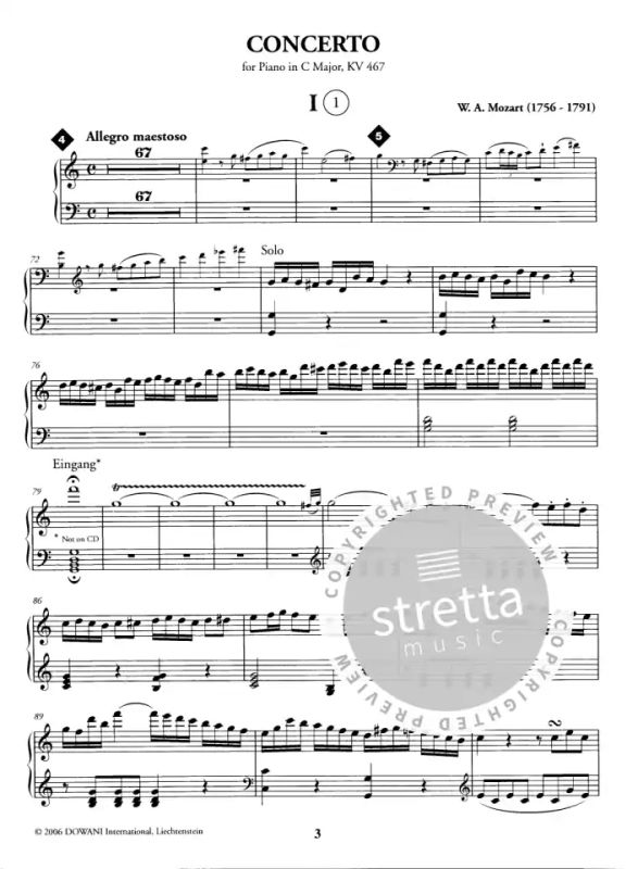 Wolfgang Amadeus Mozart - Piano Concerto in C major KV 467 (1)