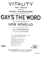 Ivor Novello - Vitality (from 'Gay's The Word')