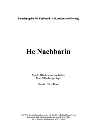 Walter Oberbrandacher - He Nachbarin