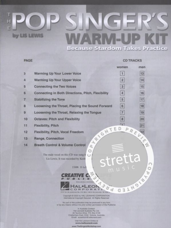 Lis Lewis: The Pop Singer's Warm-Up Kit (1)