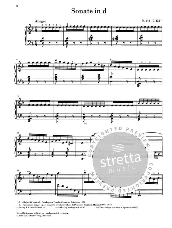 Domenico Scarlatti - Piano Sonata d minor K. 141, L. 422 (1)