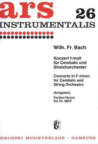 Wilhelm Friedemann Bach - Konzert für Cembalo (Klavier) und Streichorchester f-moll