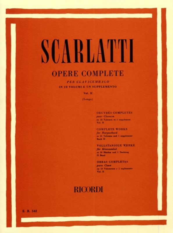 Domenico Scarlatti - Opere Complete Per Clav. Vol. 2
