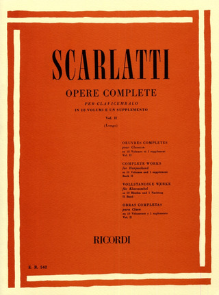 Domenico Scarlatti: Opere Complete Per Clav. Vol. 2