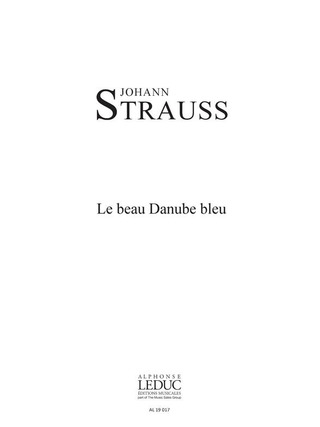Johann Strauß (Sohn) - Beau Danube Bleu 2 Equal Voices & Piano