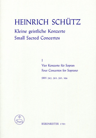 Heinrich Schütz - Kleine geistliche Konzerte, Heft 1