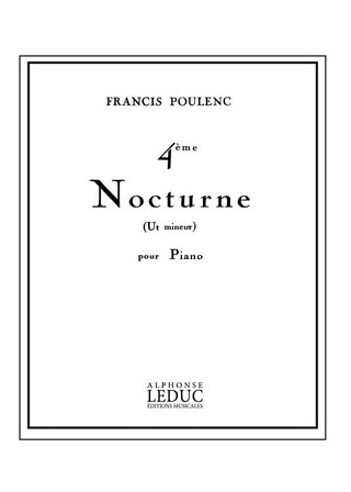 Francis Poulenc - Nocturne No.4 In C minor 'Bal fantôme'