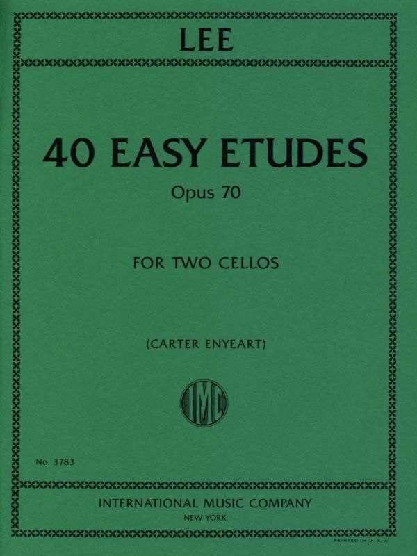 Sebastian Lee - 40 Easy Etudes op. 70